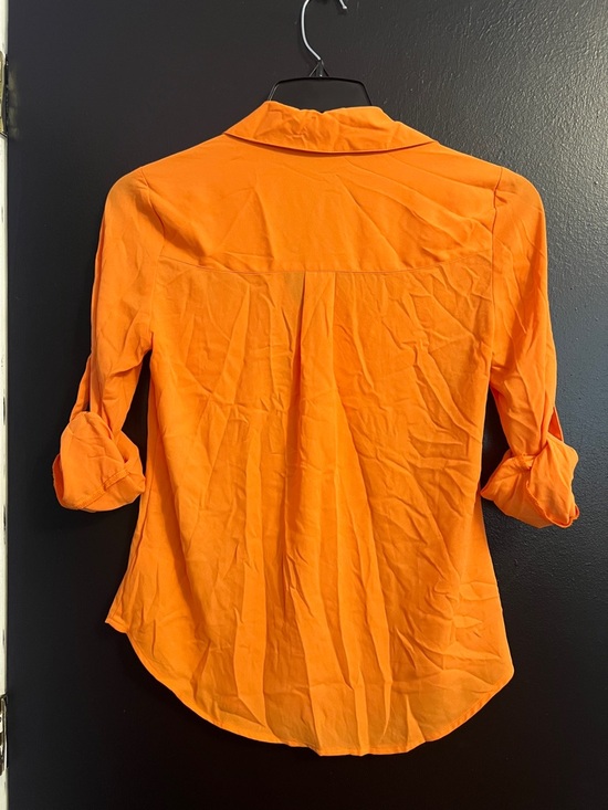 EXPRESS Portofino Bright Pink  Button-Down Shirt - Picture 3 of 3